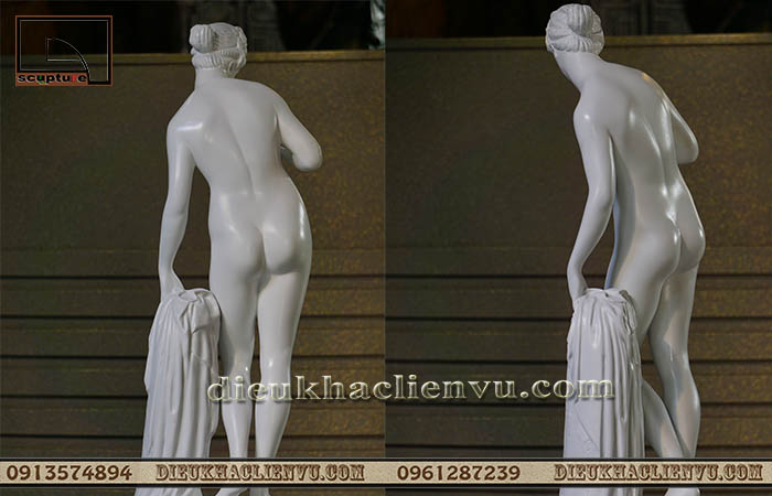 Tượng điêu khắc nghệ thuật cô gái được ứng dụng phổ biến